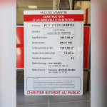 Image d'un panneau de chantier