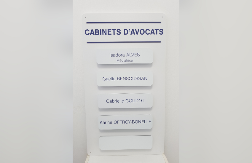 Image de plaque professionnelle