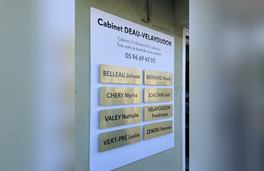 Image de plaque professionnelle